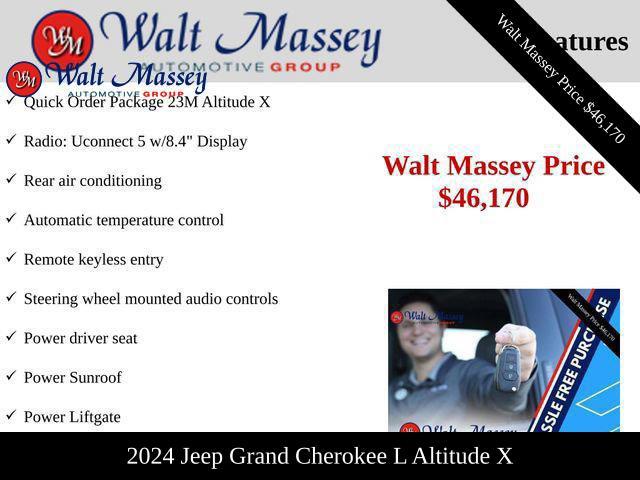 new 2024 Jeep Grand Cherokee L car, priced at $47,170
