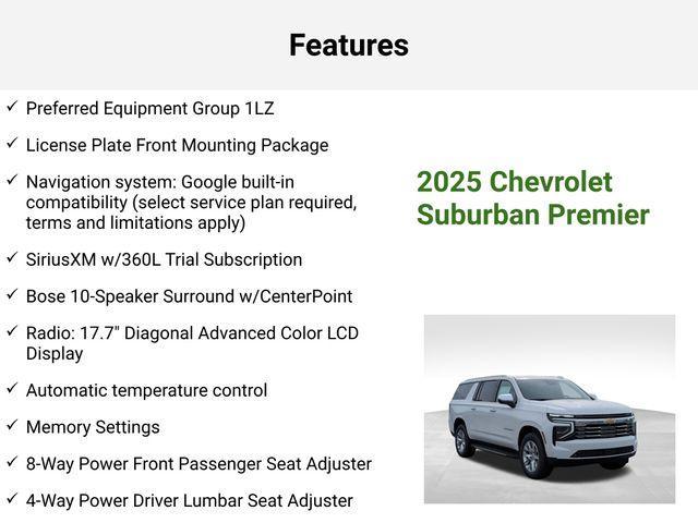 new 2025 Chevrolet Suburban car, priced at $77,394