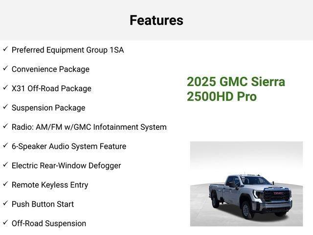 new 2025 GMC Sierra 2500 car, priced at $53,892