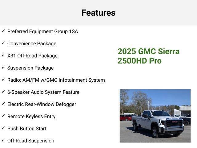 new 2025 GMC Sierra 2500 car, priced at $53,892