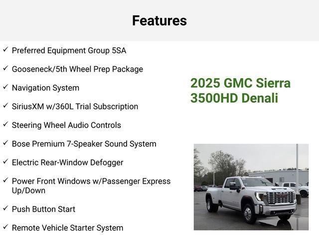 new 2025 GMC Sierra 3500 car, priced at $92,655