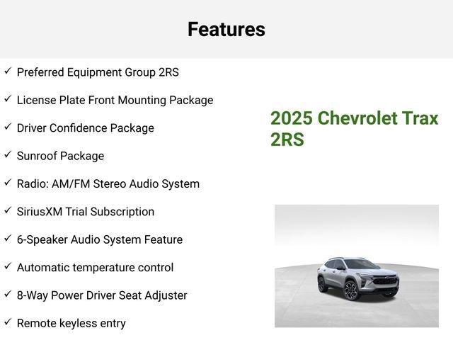 new 2025 Chevrolet Trax car, priced at $27,865