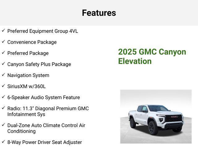 new 2025 GMC Canyon car, priced at $44,435