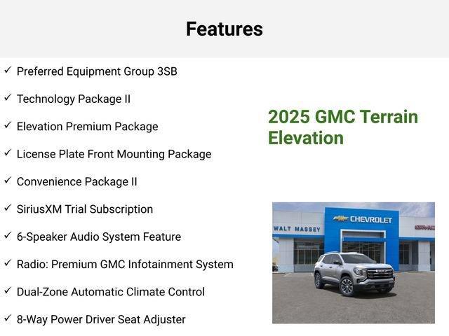 new 2025 GMC Terrain car, priced at $37,715