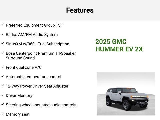 new 2025 GMC HUMMER EV SUV car, priced at $91,601