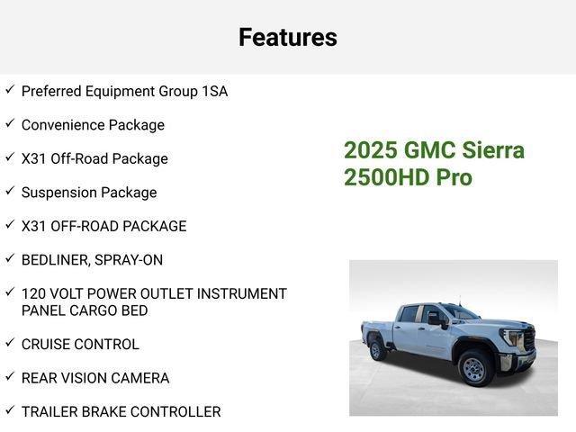 new 2025 GMC Sierra 2500 car, priced at $64,181
