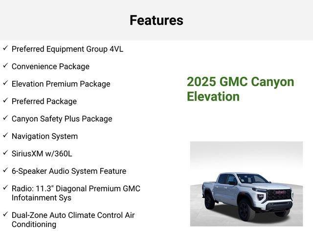new 2025 GMC Canyon car, priced at $47,859