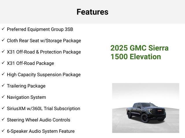 new 2025 GMC Sierra 1500 car, priced at $55,543