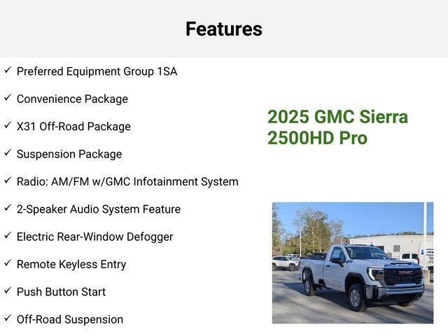 new 2025 GMC Sierra 2500 car, priced at $51,590