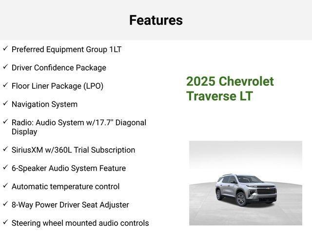 new 2025 Chevrolet Traverse car, priced at $44,175