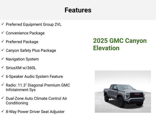 new 2025 GMC Canyon car, priced at $40,810