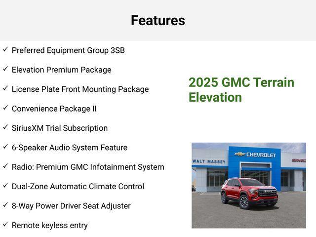 new 2025 GMC Terrain car, priced at $36,780