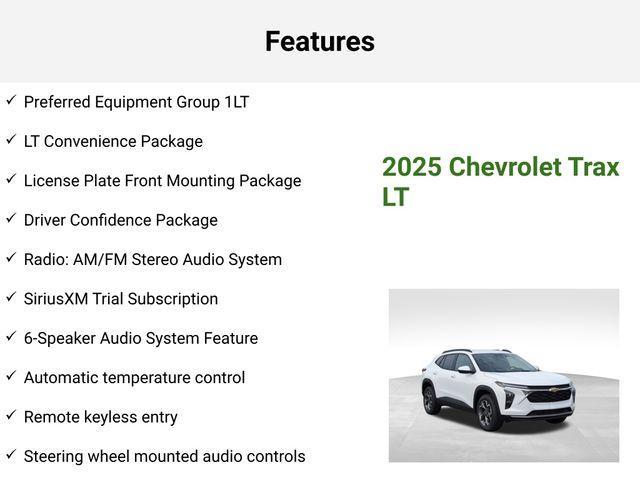 new 2025 Chevrolet Trax car, priced at $25,720