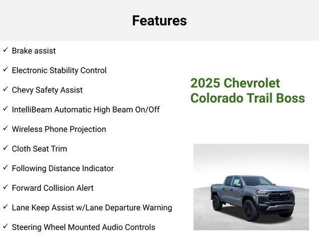 new 2025 Chevrolet Colorado car, priced at $42,053
