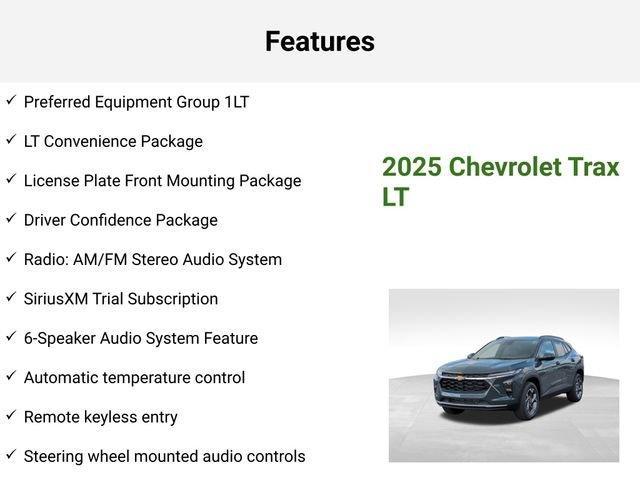 new 2025 Chevrolet Trax car, priced at $25,720