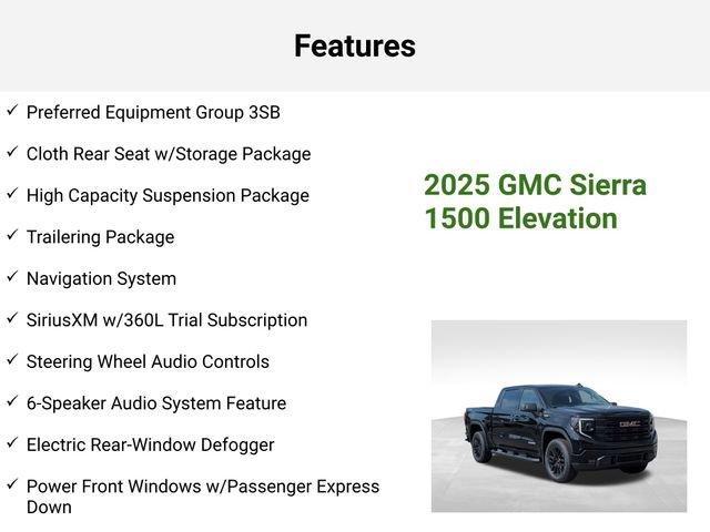 new 2025 GMC Sierra 1500 car, priced at $49,535