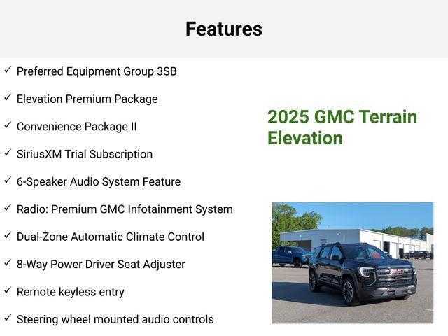 new 2025 GMC Terrain car, priced at $36,125
