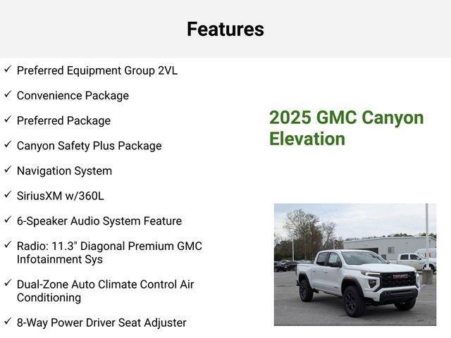 new 2025 GMC Canyon car, priced at $40,770