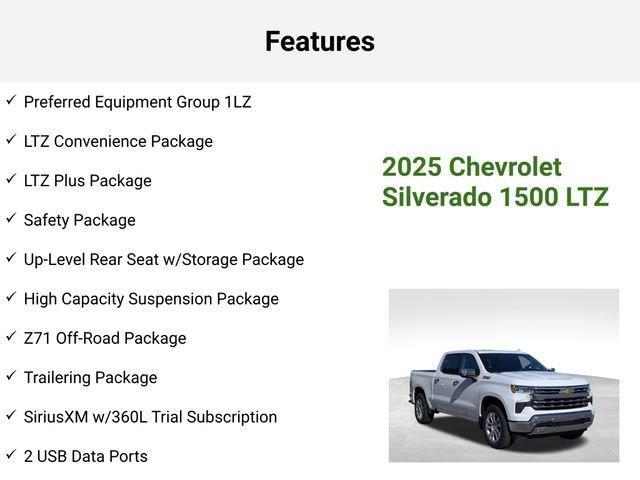 new 2025 Chevrolet Silverado 1500 car, priced at $58,715