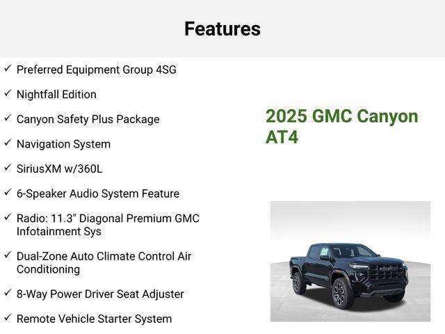 new 2025 GMC Canyon car, priced at $51,564