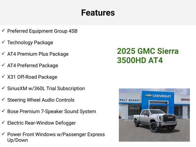 new 2025 GMC Sierra 3500 car, priced at $85,650