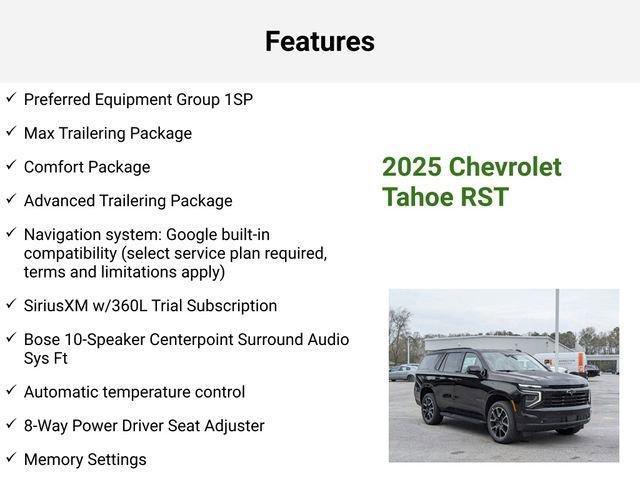 new 2025 Chevrolet Tahoe car, priced at $76,215