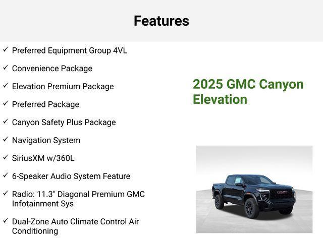 new 2025 GMC Canyon car, priced at $45,329