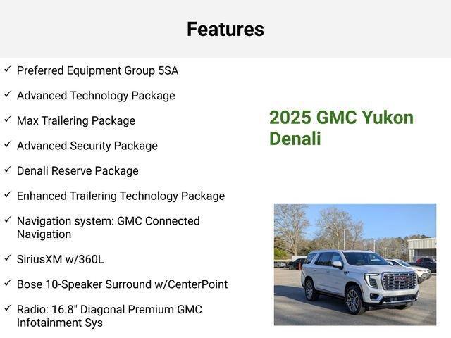 new 2025 GMC Yukon car, priced at $93,975