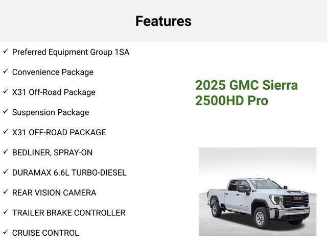 new 2025 GMC Sierra 2500 car, priced at $64,181