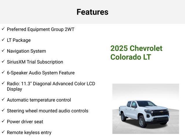 new 2025 Chevrolet Colorado car, priced at $36,526