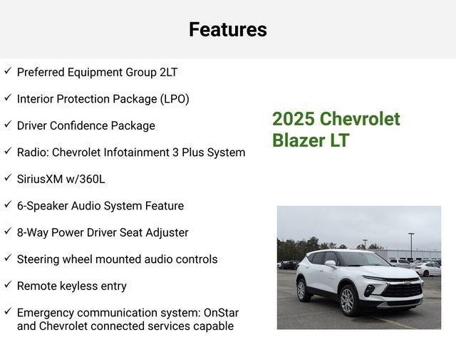 new 2025 Chevrolet Blazer car, priced at $36,420