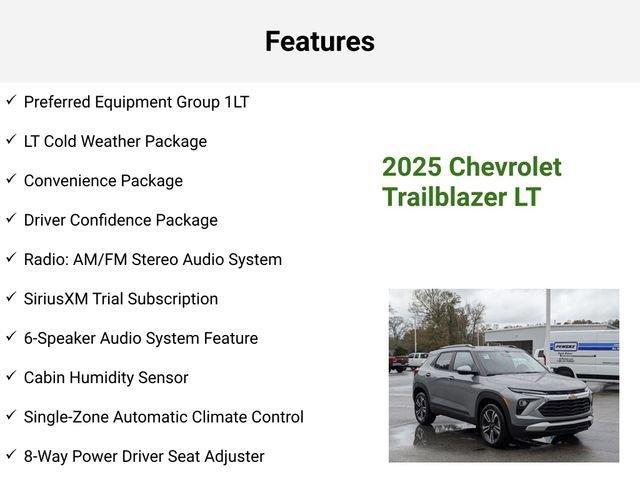 new 2025 Chevrolet TrailBlazer car, priced at $28,954