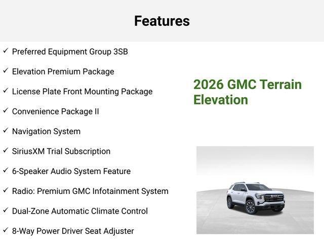 new 2026 GMC Terrain car, priced at $35,141