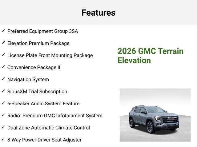 new 2026 GMC Terrain car, priced at $34,754