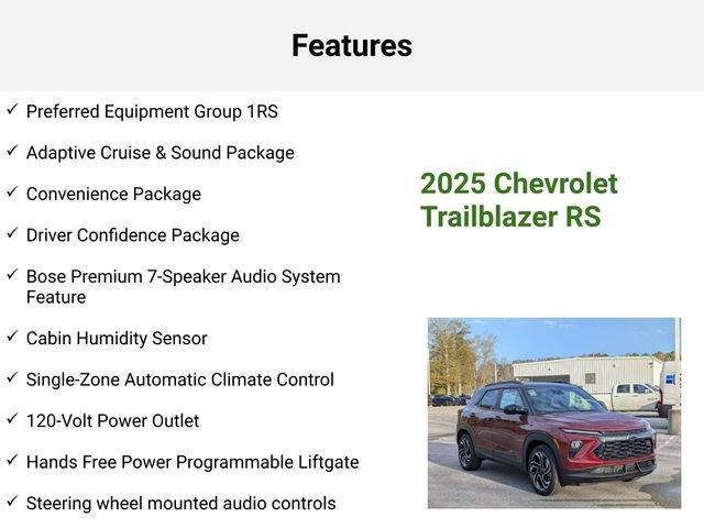 new 2025 Chevrolet TrailBlazer car, priced at $31,451