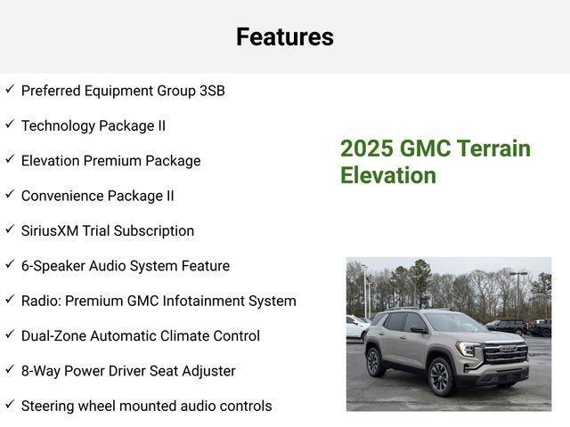 new 2025 GMC Terrain car, priced at $36,671