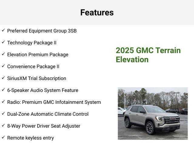 new 2025 GMC Terrain car, priced at $37,121