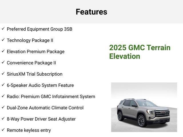 new 2025 GMC Terrain car, priced at $38,710