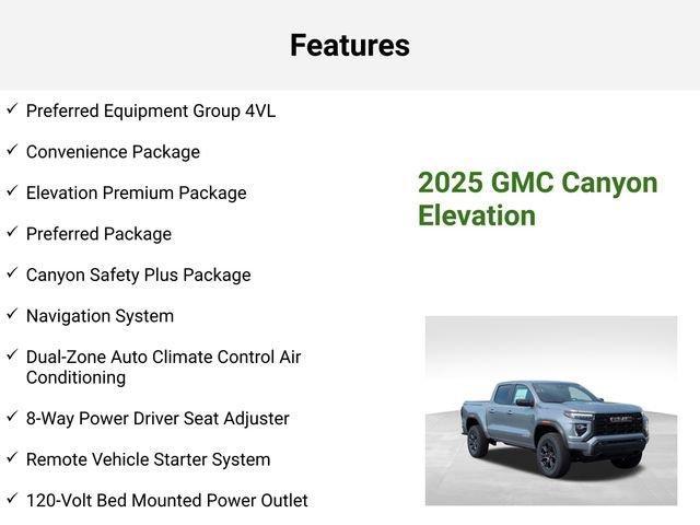 new 2025 GMC Canyon car, priced at $45,732