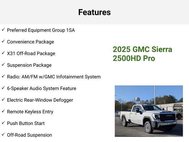 new 2025 GMC Sierra 2500 car, priced at $54,205