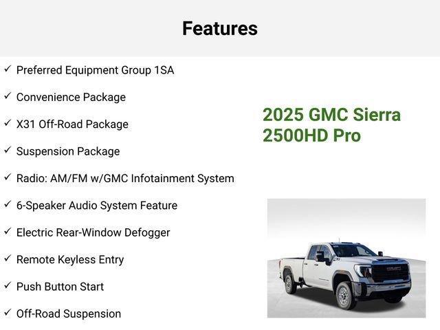 new 2025 GMC Sierra 2500 car, priced at $53,892