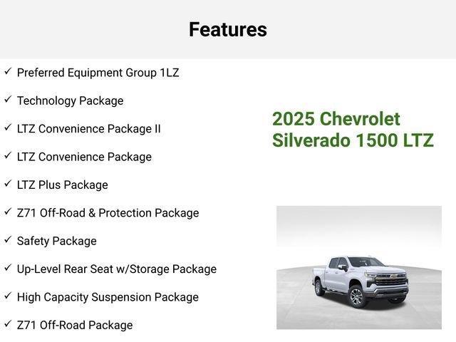 new 2025 Chevrolet Silverado 1500 car, priced at $62,300