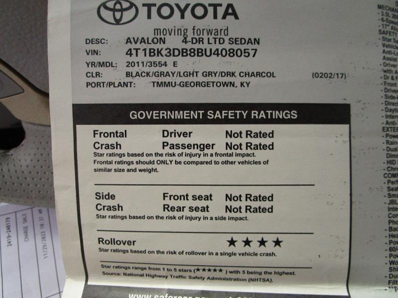used 2011 Toyota Avalon car, priced at $9,990