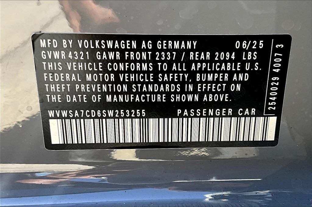 new 2025 Volkswagen Golf GTI car, priced at $37,762