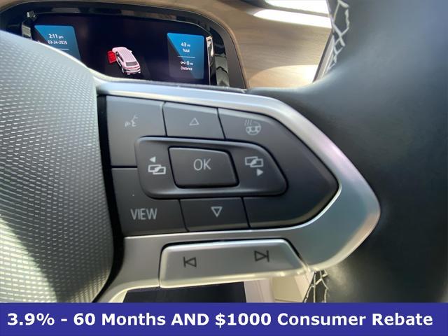 new 2025 Volkswagen Atlas car, priced at $44,368