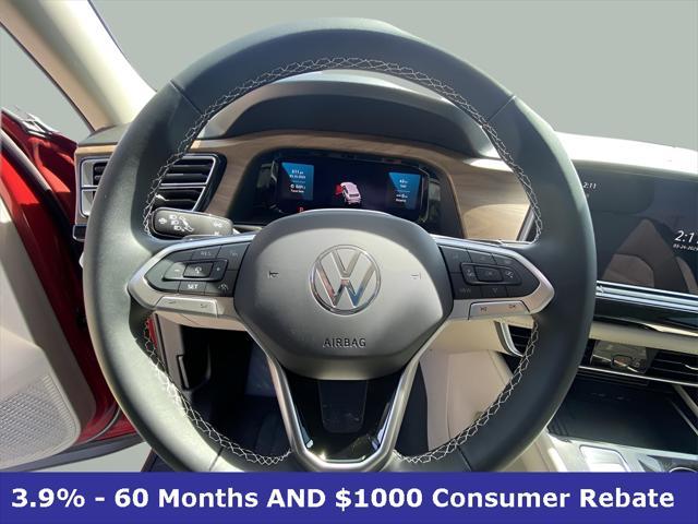 new 2025 Volkswagen Atlas car, priced at $44,368