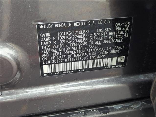 new 2026 Honda HR-V car, priced at $26,550