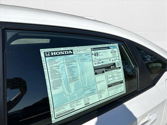 used 2025 Honda Civic Hybrid car, priced at $30,999