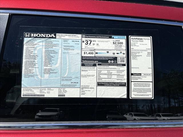 new 2025 Honda CR-V Hybrid car, priced at $38,941