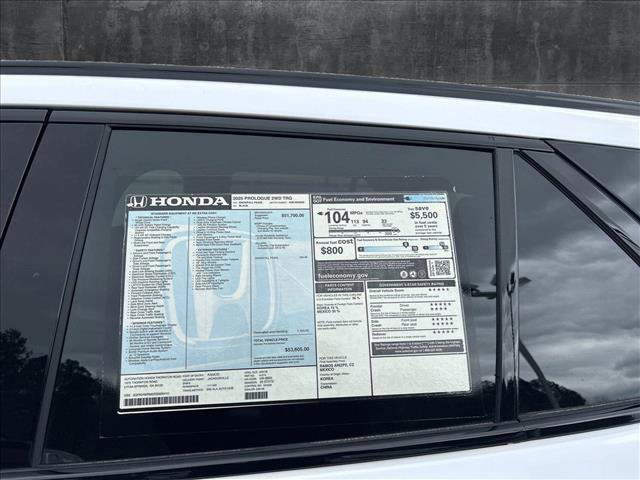 new 2025 Honda Prologue car, priced at $53,605